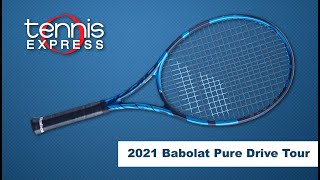 Babolat 2021 Pure Drive Tour Tennis Racquet Review  Tennis Express [upl. by Nairrod517]