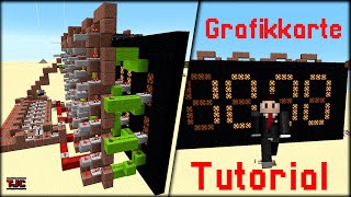 GRAFIKKARTE in MINECRAFT  Redstone Tutorial  FÜR DISPLAYS und CO [upl. by Mccarty]