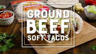 Ground Beef Soft Tacos Recipe  Mission Foods [upl. by Adai]