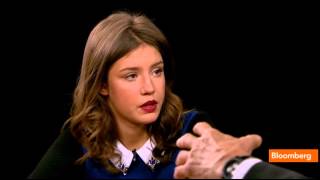 Adèle Exarchopoulos in The Charlie Rose Show on PBS 12112013 [upl. by Ahtram]