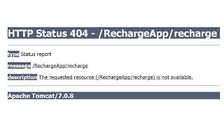 servlet error http status 404 [upl. by Adnalra]