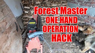 Forest Master 7 Ton Log Splitter  One Handed Operation Hack [upl. by Chadabe]