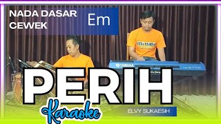 Perih karaoke  elvi sukaesih nada cewek Em versi koplo [upl. by Lyell853]