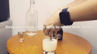 Demo how to make caffe latte with staresso [upl. by Torrance686]