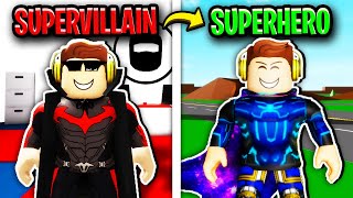 SUPERVILLAIN To SUPERHERO In Roblox Brookhaven 🦹‍♂️🦸‍♂️ [upl. by Cecilius]