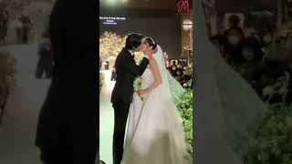 Park Shin Hye and Choi Tae Joon kiss at wedding [upl. by Harim701]