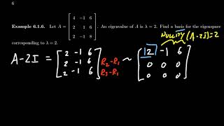 Finding a Basis for the Eigenspace of a Matrix [upl. by Eibbed578]