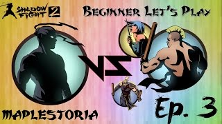 BEGINNER SHADOW FIGHT 2 DEFEATING BRICK Episode 3 [upl. by Eus702]