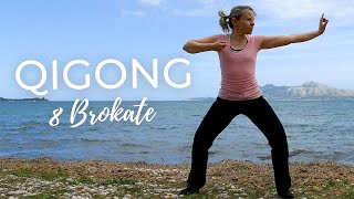 8 Brokate Qigong  Morgenroutine in 15 Min [upl. by Xila]