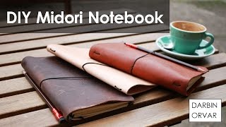 DIY Midori Style Travelers Notebook [upl. by Yrrab917]