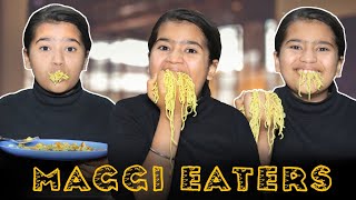 TYPES OF MAGGI EATERS  MAGGI EATERS  Comedy Video By Poorva Prachi [upl. by Atiekan549]