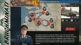 Allies Campaign Operation Bagration 7 No Generals World Conqueror 4 [upl. by Puiia]