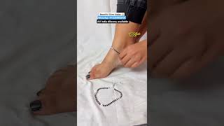 New Designer  Beautiful Silver Anklet 💥 with 55 discount on instant first order 💥 anklets yt [upl. by Ahsiatal325]