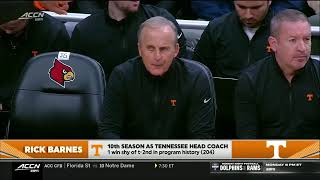 Tennessee vs Louisville  Men Basketball Nov 92024 [upl. by Orofselet]