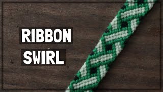 Ribbon Swirl Friendship Bracelet Tutorial CC [upl. by Server]