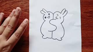 Drawing Bunny How To Draw A Easy Bunny Color Drawing for kids drawingforkids kidsdrawing [upl. by Alit]