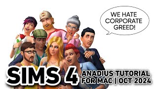 ANADIUS MAC TUTORIAL FOR SIMS 4  WORKS PERFECTLY [upl. by Eenafets686]