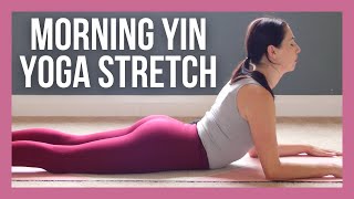 15 min Morning Yin Yoga Stretch for Beginners  NO PROPS with Cleo [upl. by Luhar]