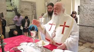 Orthodox Liturgy in Romes ancient Catacomb [upl. by Tigdirb480]