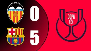 Barcelona FC vs Valencia CF  COPA DEL REY  Quarterfinal  2025 [upl. by Larkins]