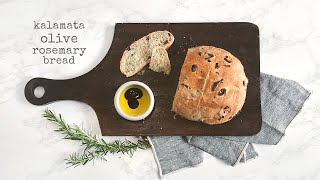 Kalamata Olive Rosemary Bread [upl. by Enuj685]