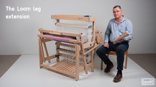 How to use Louëts loom leg extension for Spring 2 and David 3 looms [upl. by Halilak643]