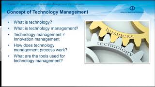 TECHNOLOGY AND INNOVATION MANAGEMENT  Chapter 1 Summary [upl. by Yllom185]