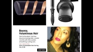 Sultra Bombshell Oval Curling Wand ReviewTutorial [upl. by Ellga978]