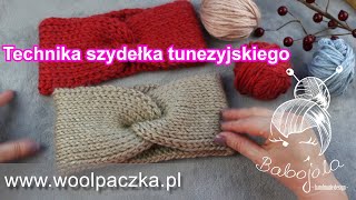 Opaska na szydełku Technika tunezyjska [upl. by Fawn442]