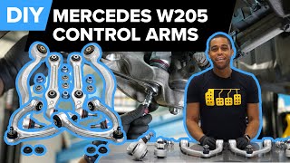 20152021 MercedesBenz W205 Control Arm Replacement DIY C300 C400 C43 AMG amp C450 AMG [upl. by Ayila]