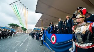 Festa della Repubblica il Presidente Mattarella alla rivista militare [upl. by Della]