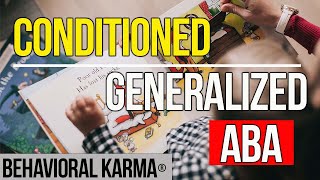 Conditioned amp Generalized Reinforcers amp Punishers  Applied Behavior Analysis [upl. by Barbara561]