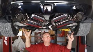 Aftermarket Exhaust Install on a Nissan 370z [upl. by Ardnas]