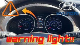 Hyundai Sonata Exclamation Point  Triangle  Warning Light What Does It Mean [upl. by Sldney]