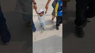 Betiya ko chalna nahi daudna hai cutebaby cute baby melon funny cutestmoments moments love [upl. by Bodi343]