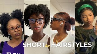 2024 Hairstyles to do on SHORT natural 4C hair [upl. by Hank]