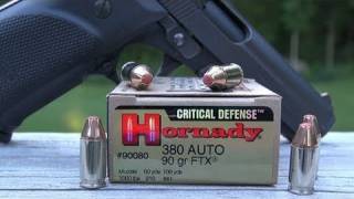 Hornady Critical Defense 380 ACP 90 gr Ammo Test [upl. by Ihsir255]