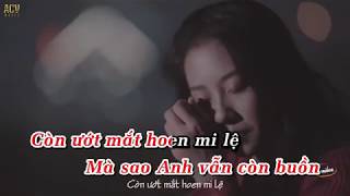 Karaoke Yêu Một Người Tổn Thương Beat  Tone Nữ [upl. by Bohaty169]