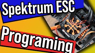 Spektrum ESC programming and set up Brought to you buy Hobby 365 [upl. by Alaunnoif]