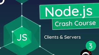 Nodejs Crash Course Tutorial 3  Clients amp Servers [upl. by Oicirbaf]