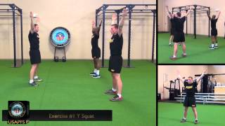 CONDITIONING DRILL 3 EXERCISE 1 Y SQUAT [upl. by Cristionna]