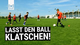 Die Fußballübung Passtrapez ⚽ 🏃  Passspiel im D und CJugendtraining [upl. by Soule]