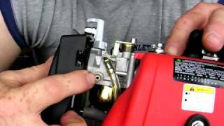 HuaSheng 142Fcc 49cc 4 stroke carburetor demonstration [upl. by Rett400]