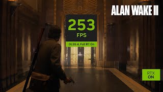 Alan Wake 2  4K NVIDIA DLSS 4 Comparison  Captured on GeForce RTX 5090 [upl. by Selimah]