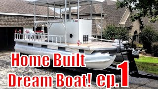 Custom Built Fishing Pontoon the LUCILLE IV part 1of4 [upl. by Daggett]