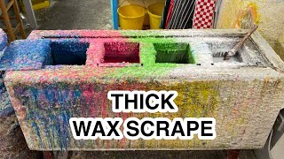 thick wax scrapey scrapey  wax cleaning [upl. by Nyrhtakyram]