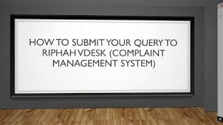 How to submit ticket on Riphah VDESK [upl. by Trixie]