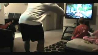 Dad hits daughter while playing Kinect [upl. by Inerney971]