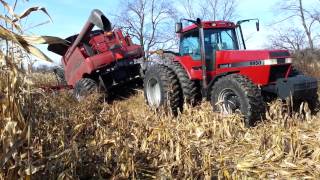 Case ih 7088 combine stuck [upl. by Admana]