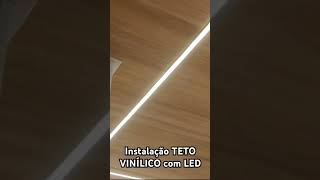 Instalação Teto Vinílico com LED [upl. by Inalaek]